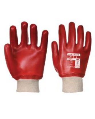 Picture of PVC KNITWRIST GLOVE RED SIZE 10/XL