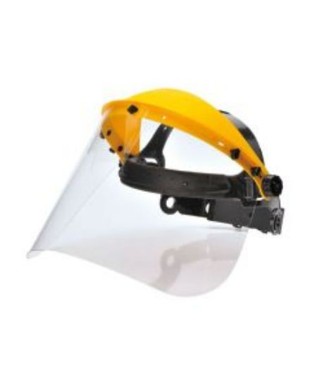 Picture of FACESHIELD WITH CLEAR VISOR YELLOW/ BLACK