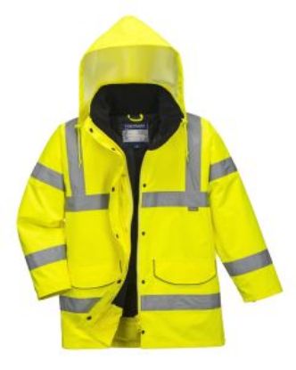 Picture of HI VIS LADIES TRAFFIC JACKET YELLOW SIZE M