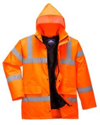 Picture of JANGRO HI-VIS COAT ORANGE SIZE 4XL