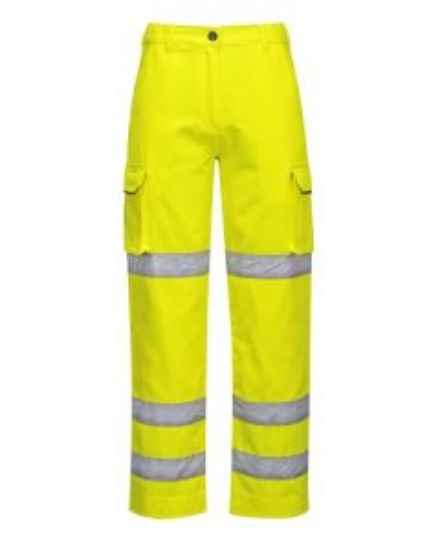 Picture of LADIES HI VIS TROUSER YELLOW SIZE L