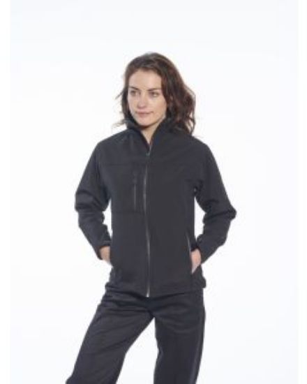 Picture of CHARLOTTE LADIES SOFT SHELL BLACK SIZE S