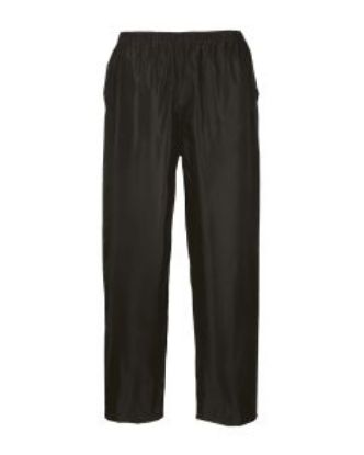 Picture of CLASSIC ADULT RAIN TROUSERS BLACK S