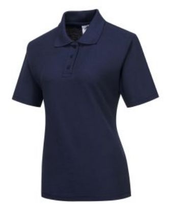 Picture of LADIES NAPLES POLO SHIRT NAVY SIZE M