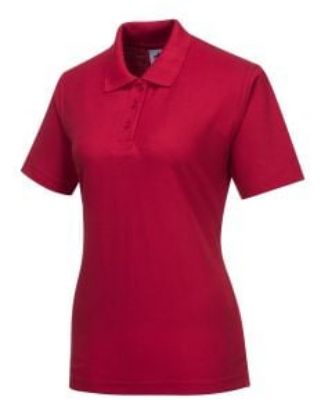 Picture of LADIES NAPLES POLO SHIRT RED SIZE 2XL