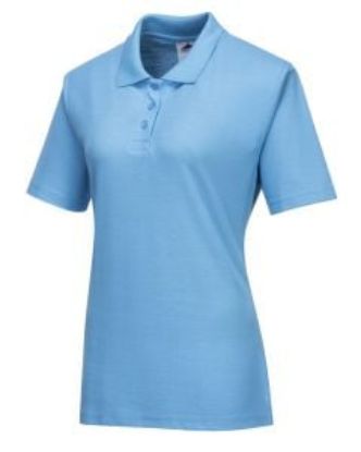 Picture of LADIES NAPLES POLO SHIRT SKY BLUE SIZE L