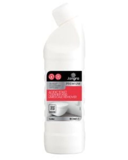 Picture of JANGRO PREMIUM ACIDIC TOILET CLEANER AND LIMESCALE REMOVER 1LTR **LQ** (SINGLE)