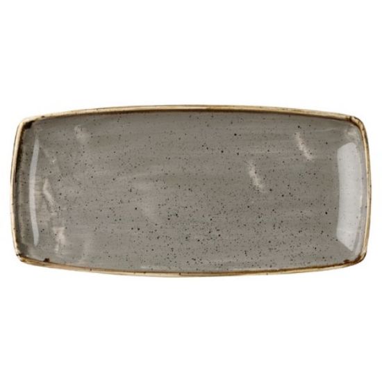 Picture of CASE OF 12 STONECAST SQUARED OBLONG PLATE 11.75" PEPPERCORN GREY