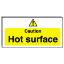 Picture of Caution Hot Surface 100x200mm 