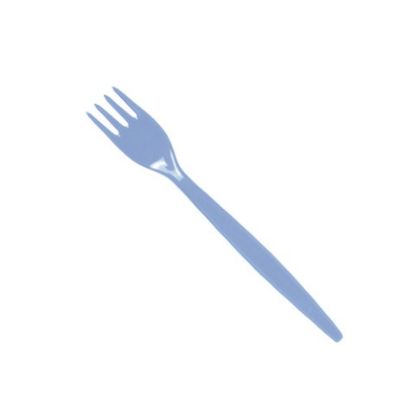 Picture of POLYCARB ANTIBACTERIAL TABLE FORK BLUE (12)