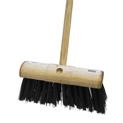 Picture of 13" HALF ROUND HEAD BROOM PVC WITH HANDLE