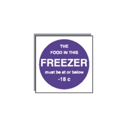 Picture of FREEZER FOOD TEMP 100X100MM  