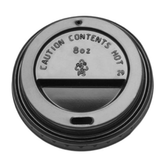 Picture of DRINK THRU LID FOR 8OZ CUP BLACK x 100