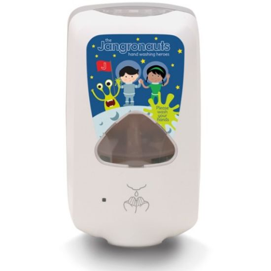 Picture of JANGRONAUTS TOUCH FREE SOAP DISPENSER TFX FOR 1200ML REFIL WHITE *P