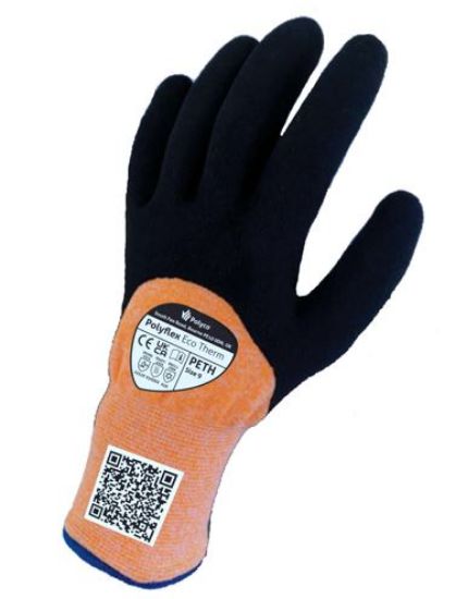 Picture of POLYFLEX ECO THERM GLOVE ORANGE/BLACK SIZE 10  (PAIR)