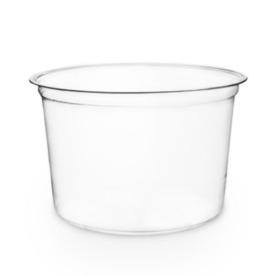 Picture of CASE OF (500) VEGWARE PLA ROUND DELI CONTAINER 16OZ