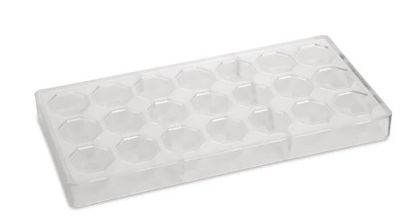 Picture of SCHNEIDER CHOCOLATE MOULD HEXAGON 21 HOLE CUP SIZE 31x31x20mm