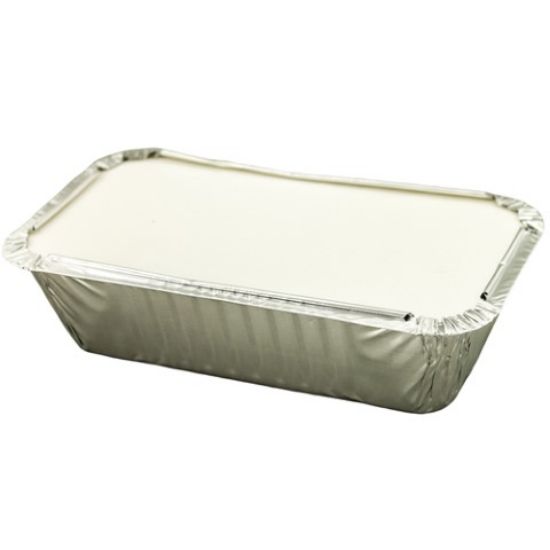 Picture of CATERPACK MEDIUM FOIL FOOD TRAY & LID 10X20CM  x 28