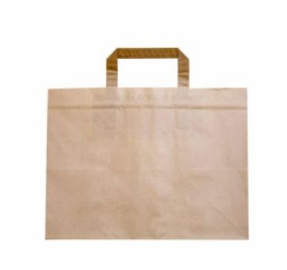 Picture of PAPER CARRIER BAG SUSTAIN LARGE DEEP GUSSET BROWN 12.5 X 8.5 X 9.5" (250)