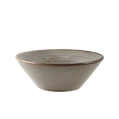 Picture of TERRA PORCELAIN SMOKE GREY CONICAL BOWL 14CM  (6)