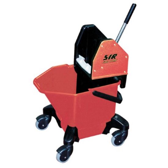 Picture of JANGRO TC20 COMBO BUCKET/WRINGER WITH CASTORS 20LTR RED