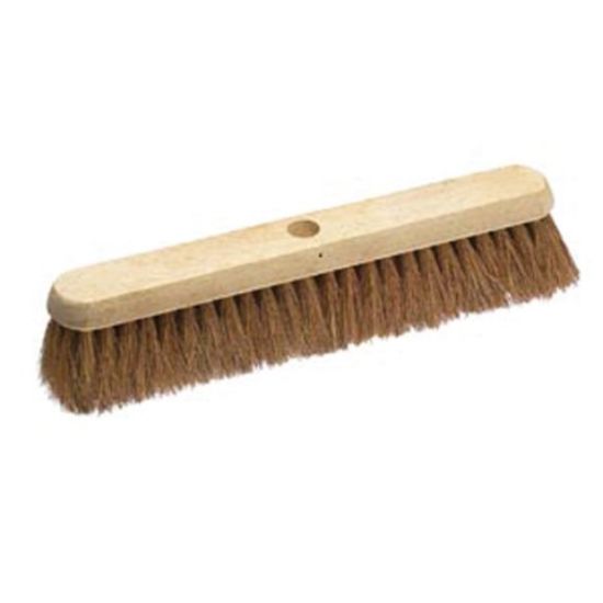 Picture of 18" PLATFORM BROOM WITH HANDLE NATURAL COCO 457MM