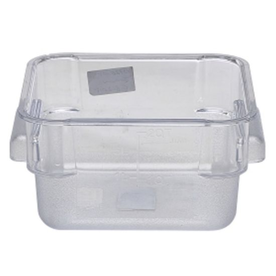 Picture of POLYCARBONATE 1.9LTR SQUARE FOOD STORAGE CONTAINER WITH ETCHED MEASUREMENTS