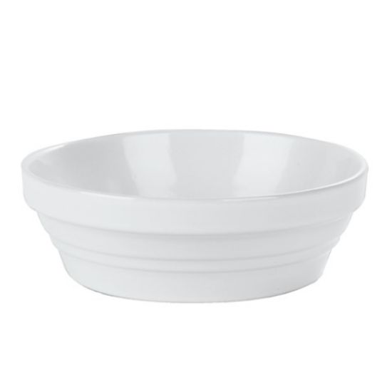 Picture of WHITE ROUND BAKING DISH 15cm (12)