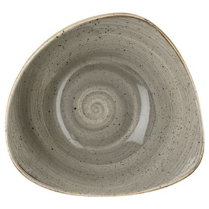 Picture of CASE OF 12 STONECAST LOTUS BOWL 9" PEPPERCORN GREY