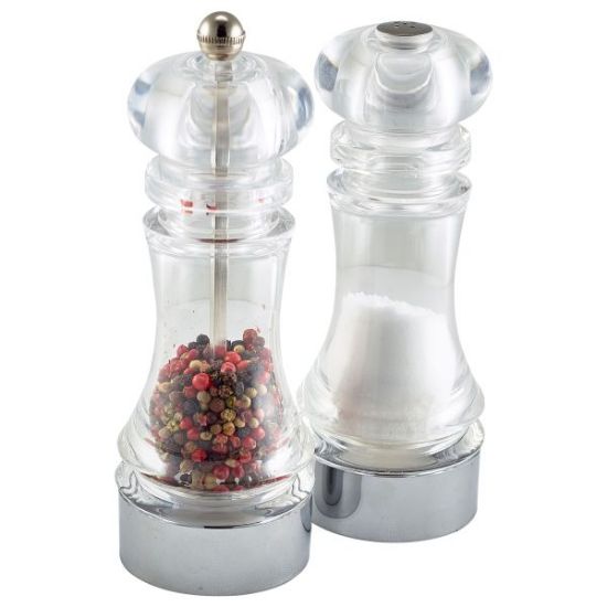 Picture of ACRYLIC PEPPER MILL AND SALT SHAKER SET