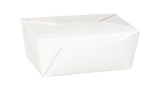 Picture of DISPO-PAK WHITE KRAFT FOOD CONTAINER 98oz NO.4 (PACK OF 40)