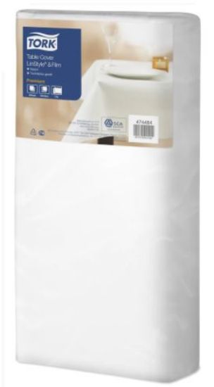 Picture of TORK LINSTYLE TABLECLOTH 120 X 120CM WHITE (50)