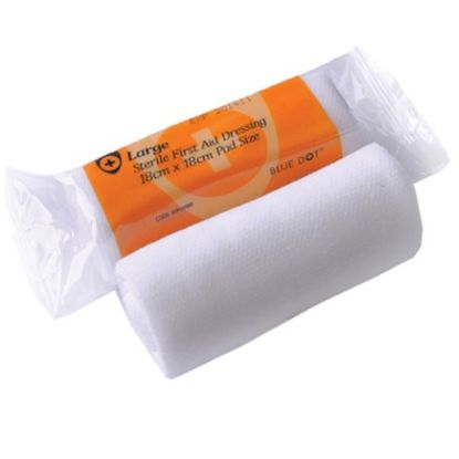 Picture of STERILE DRESSING HSE - LARGE (1)FLOW WRAPPED 18cmx18cm