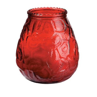 Picture of GLASS LOWBOY RED CANDLE