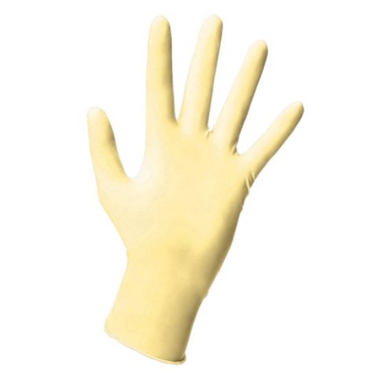 Picture of PACK 100 JANGRO PREMIUM SOFT VINYL EXAMINATION GLOVE POWDERFREE NATURAL MEDIUM