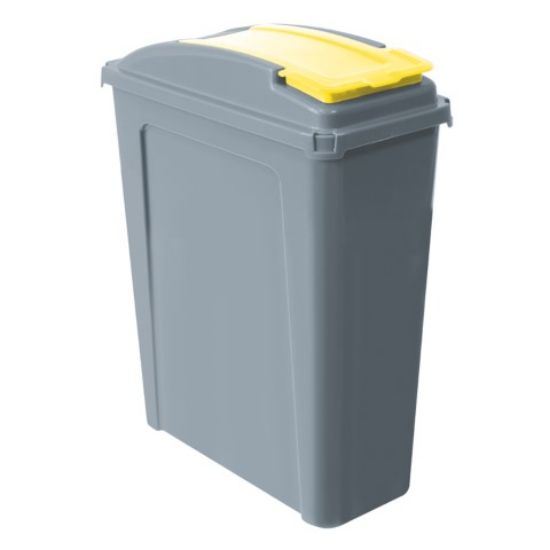 Picture of 25LTR ECO WASTE RECYCLING BIN YELLOW