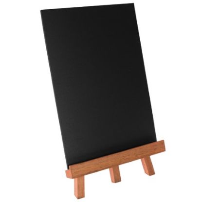 Picture of CHALK BOARD WITH MAHOGANY EASEL 210X297MM