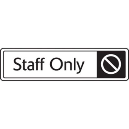 Picture of STAFF ONLY SIGN 8X3" 