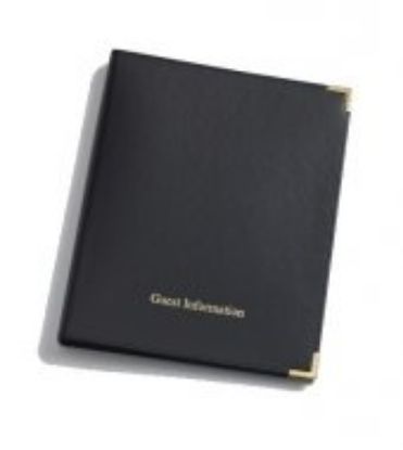 Picture of HOTEL GUEST INFORMATION ROOM FOLDER BLACK     (10)