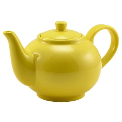 Picture of GENWARE PORCELAIN YELLOW TEAPOT 45CL 15.75oz (6)