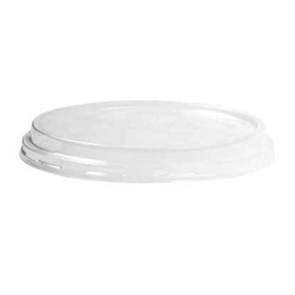 Picture of CASE OF (500) VEGWARE PLA ROUND DELI OUTSIDE FIT LID (FITS 8-32OZ)