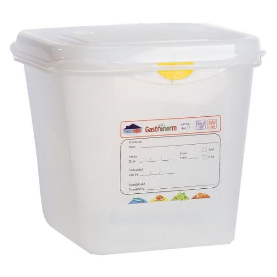 Picture of POLYPROPYLENE GASTRONORM CONTAINER GN 1/6  150MM 2.6LTR COLOUR CODED WITH LABEL