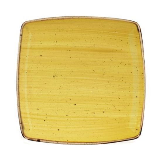 Picture of STONECAST DEEP SQUARE PLATE 10.5" MUSTARD SEED YELLOW (6)