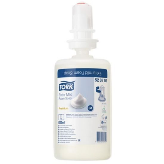 Picture of TORK PREMIUM FOAM SOAP EXTRA MILD S4 1LTR (6)