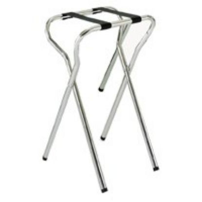 Picture of FOLDING METAL TRAYSTAND DELUXE CHROME  