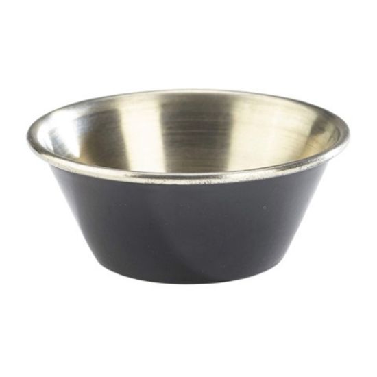 Picture of RAMEKIN 1.5OZ ST/ST BLACK - 6.1 x 3.5 x 2.5CM (TOP DIA x BASE DIA x H)