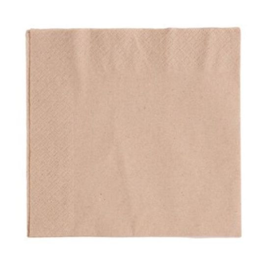 Picture of CASE OF (2000) VEGWARE UNBLEACHED NAPKIN 2PLY 33CM 