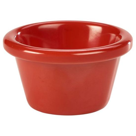 Picture of MELAMINE RAMEKIN SMOOTH 2oz RED