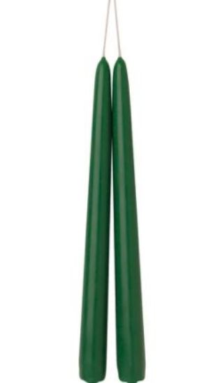 Picture of TAPER CANDLE 10" DARK GREEN 7.5HR (2 x 50)