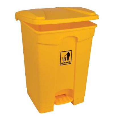 Picture of 45LTR YELLOW PEDAL BIN  H610XL400XW405